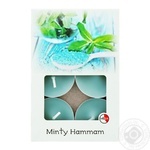 Candy Light TL Candles With Mint Hammam Aroma 6A/1 6pc