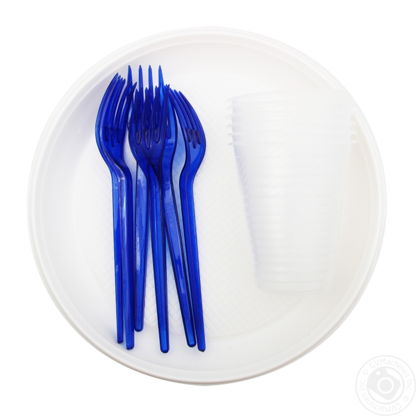 

Набір посуду Вікенд №2 6 шт тарілка 205мм+виделка+стакан