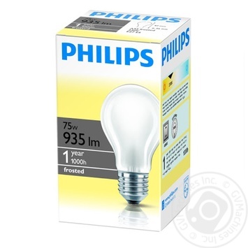 Лампочка Philips матовая А55/Е27 75Вт