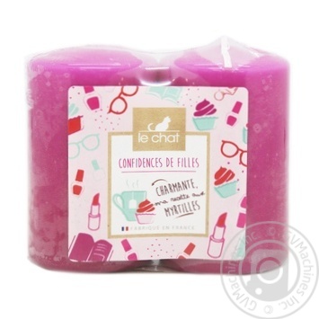Le Chat With Blueberry Aroma Candles Set 2pcs - buy, prices for - photo 1