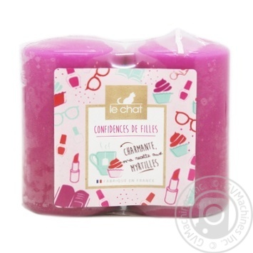 Le Chat With Blueberry Aroma Candles Set 2pcs - buy, prices for NOVUS - photo 1