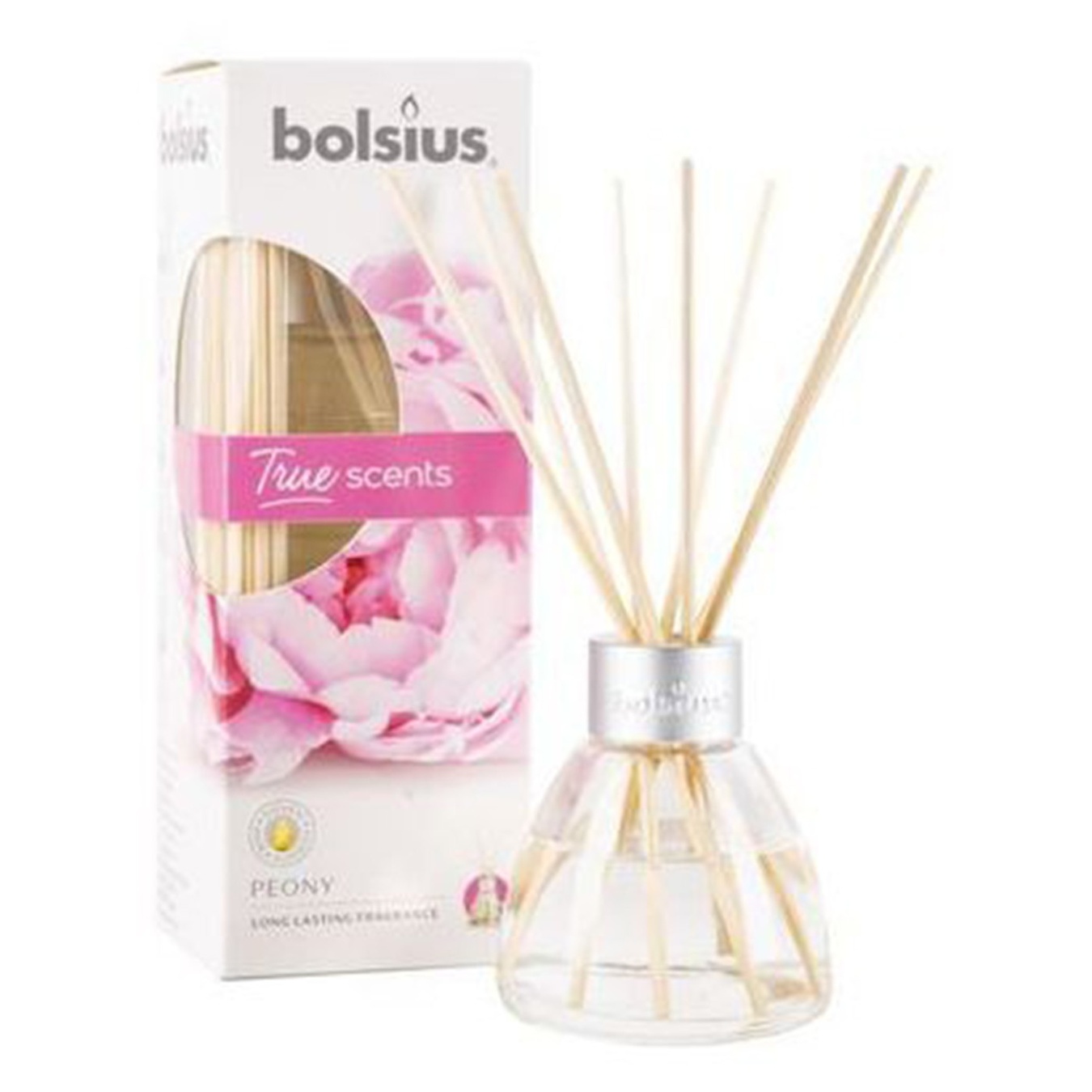 

Аромадиффузор Bolsius True Scents с палочками пион 45мл