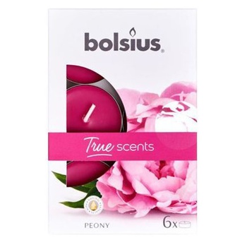 Свеча Bolsius True Scents пион 6шт - купить, цены на КОСМОС - фото 1