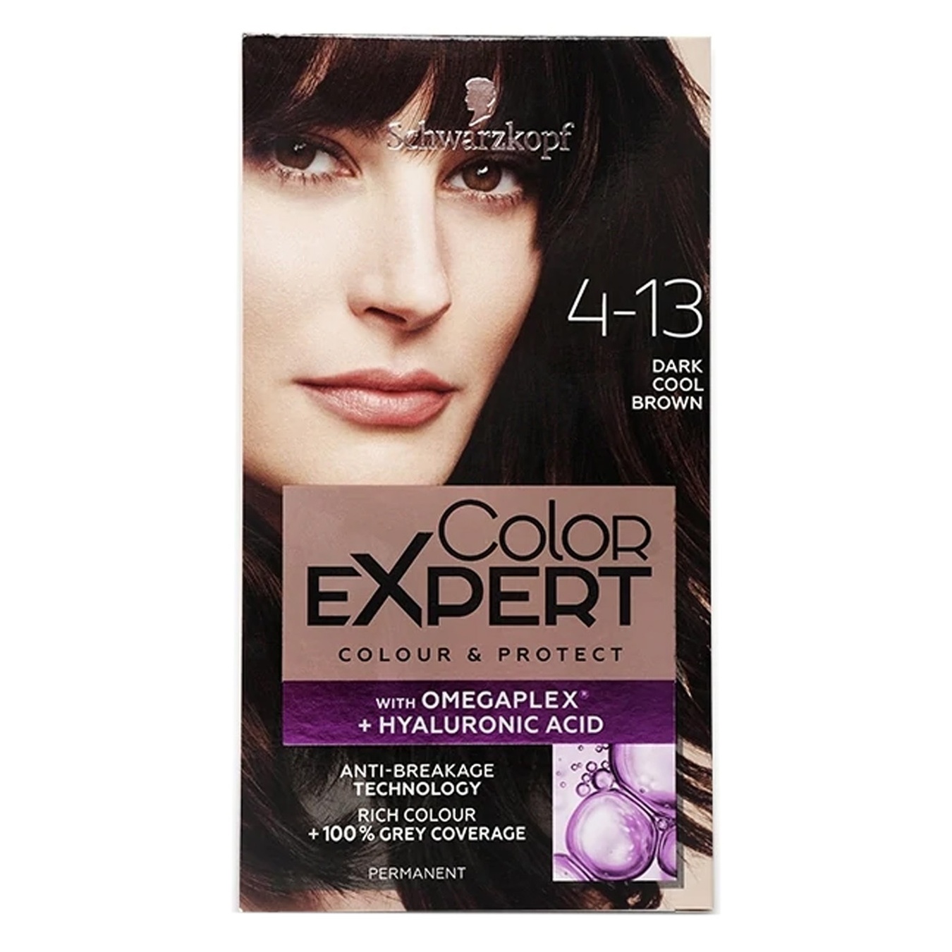 

Стойкая крем-краска с гиалуроновой кислотой Color Expert 4-13 Холодный Темно-Каштановый