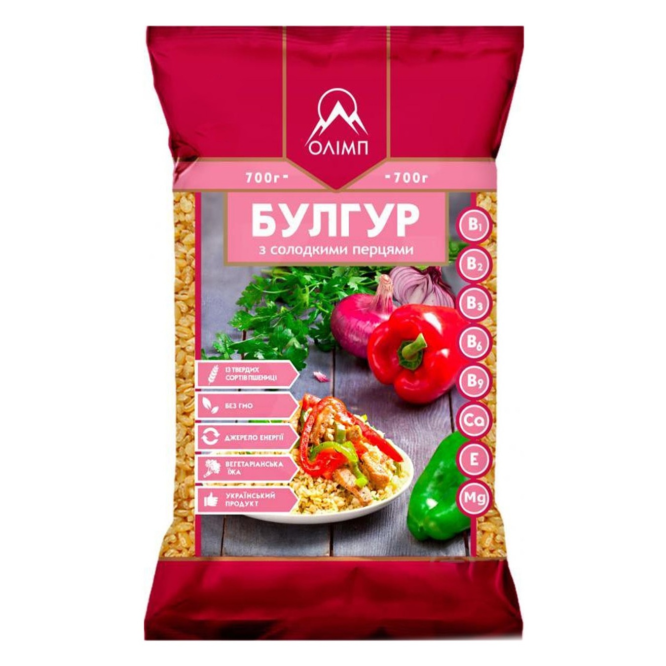 

Крупа булгур Олимп со сладким перцем 700г
