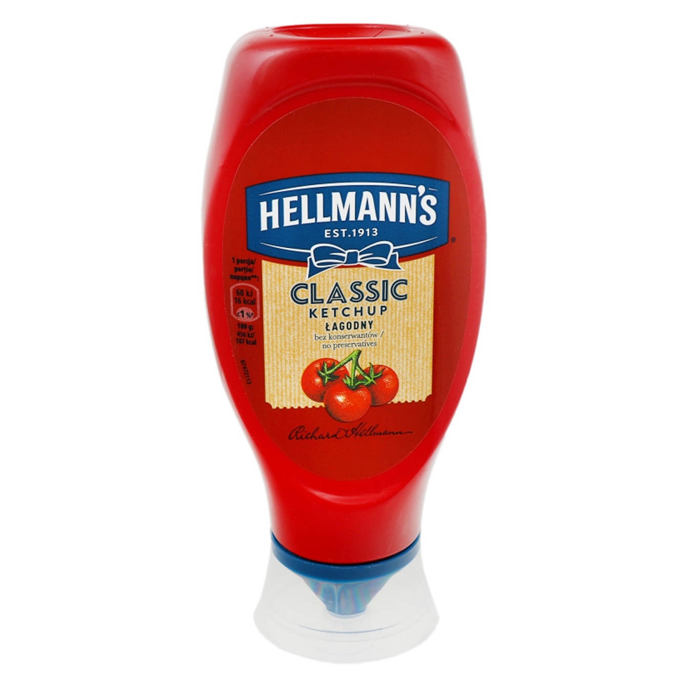 

Кетчуп Hellmann's Нежный пастеризованный 450г