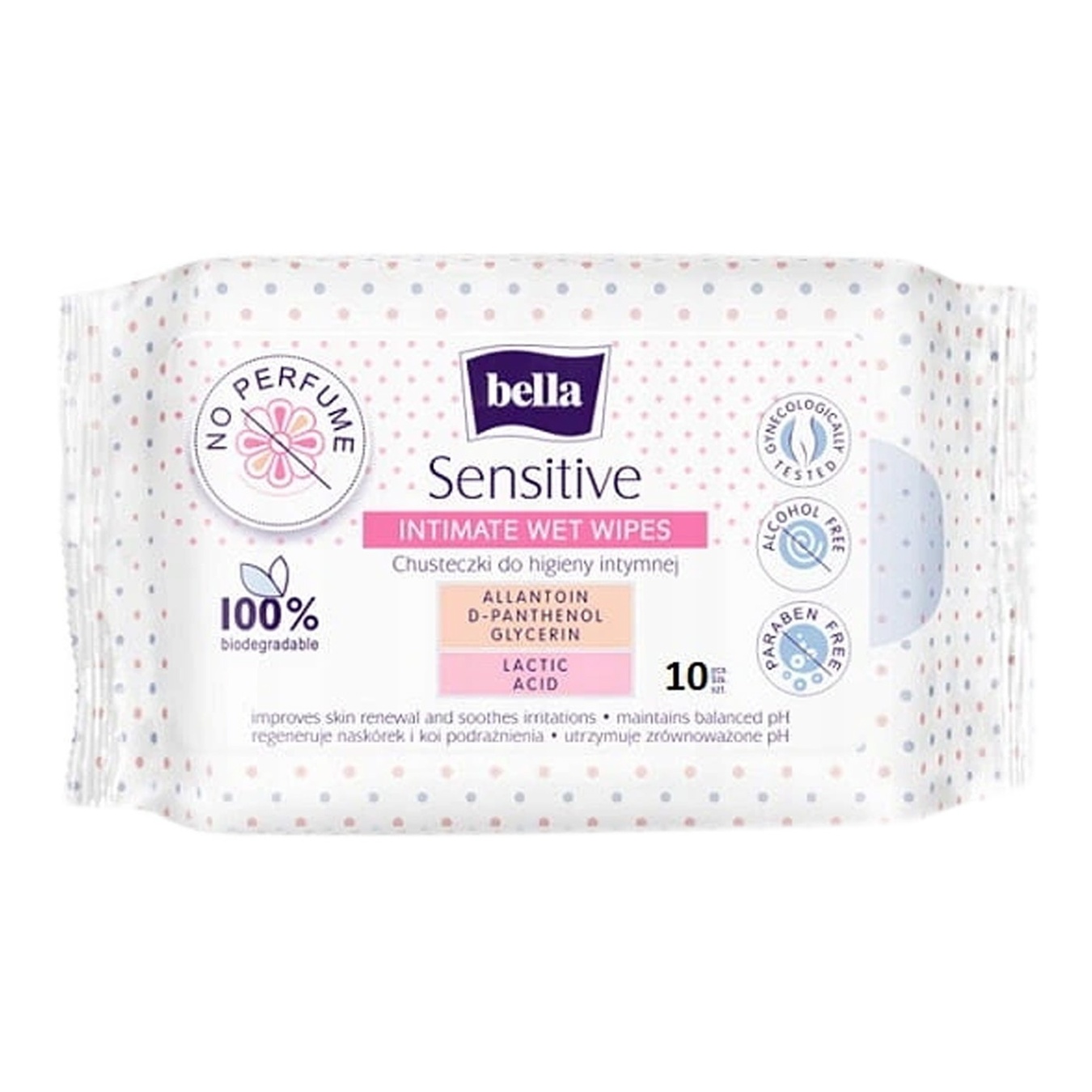 

Салфетки для интимной гигиены Bella Sensitive влажные 10шт