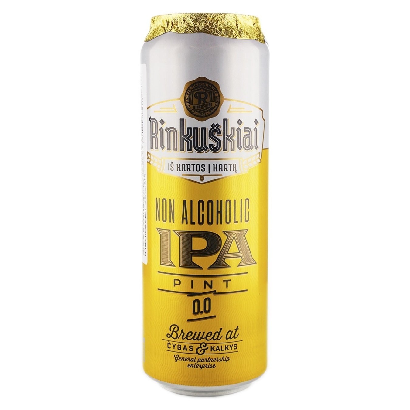 

Пиво Rinkuskiu IPA безалкогольное 0,5% 0,568л