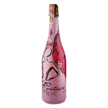 Le Contesse Rose Capellini glera raboso IGT pink dry wine 11% 0.75l - buy, prices for NOVUS - photo 1