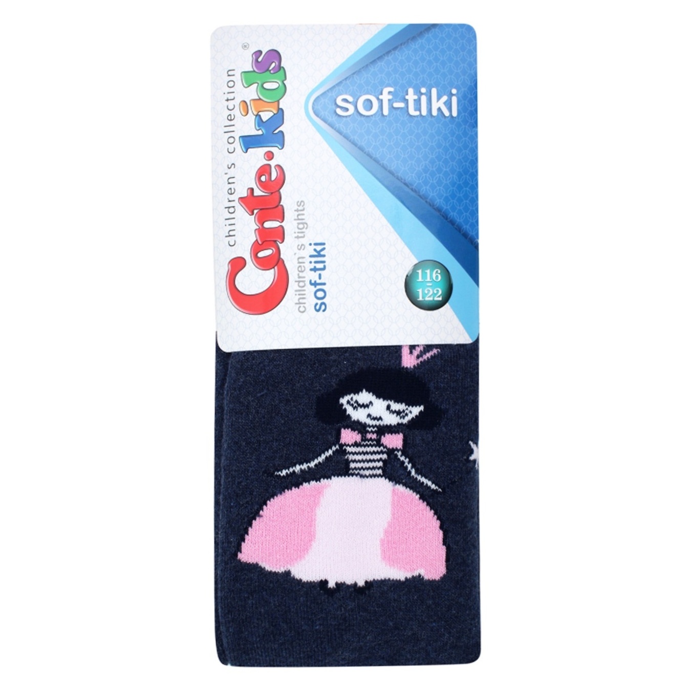 

Колготки Conte Kids Sof-Tiki детские хлопковые темно-синие 116-122р