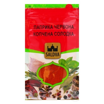 Паприка Saldva красная копченая сладкая 25г - купить, цены на - фото 1