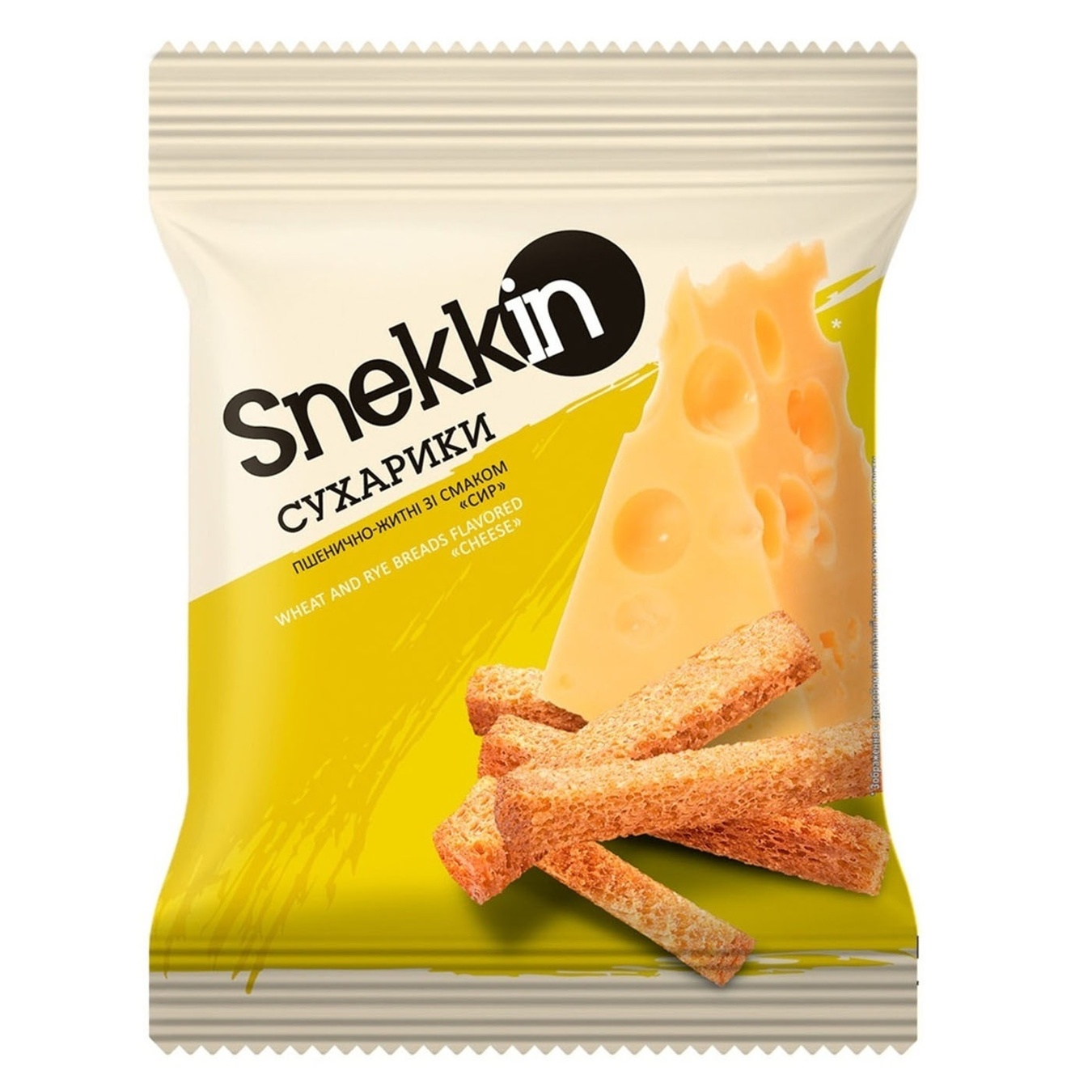 

Сухарики Snekkin пшенично-ржаные со вкусом сыра 70г
