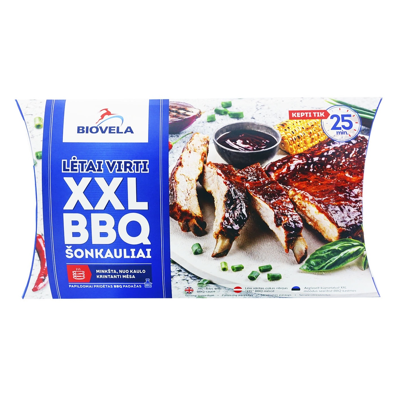 

Ребрышки свиные Biovela Slow cook FIX охлажденные в/у 900г