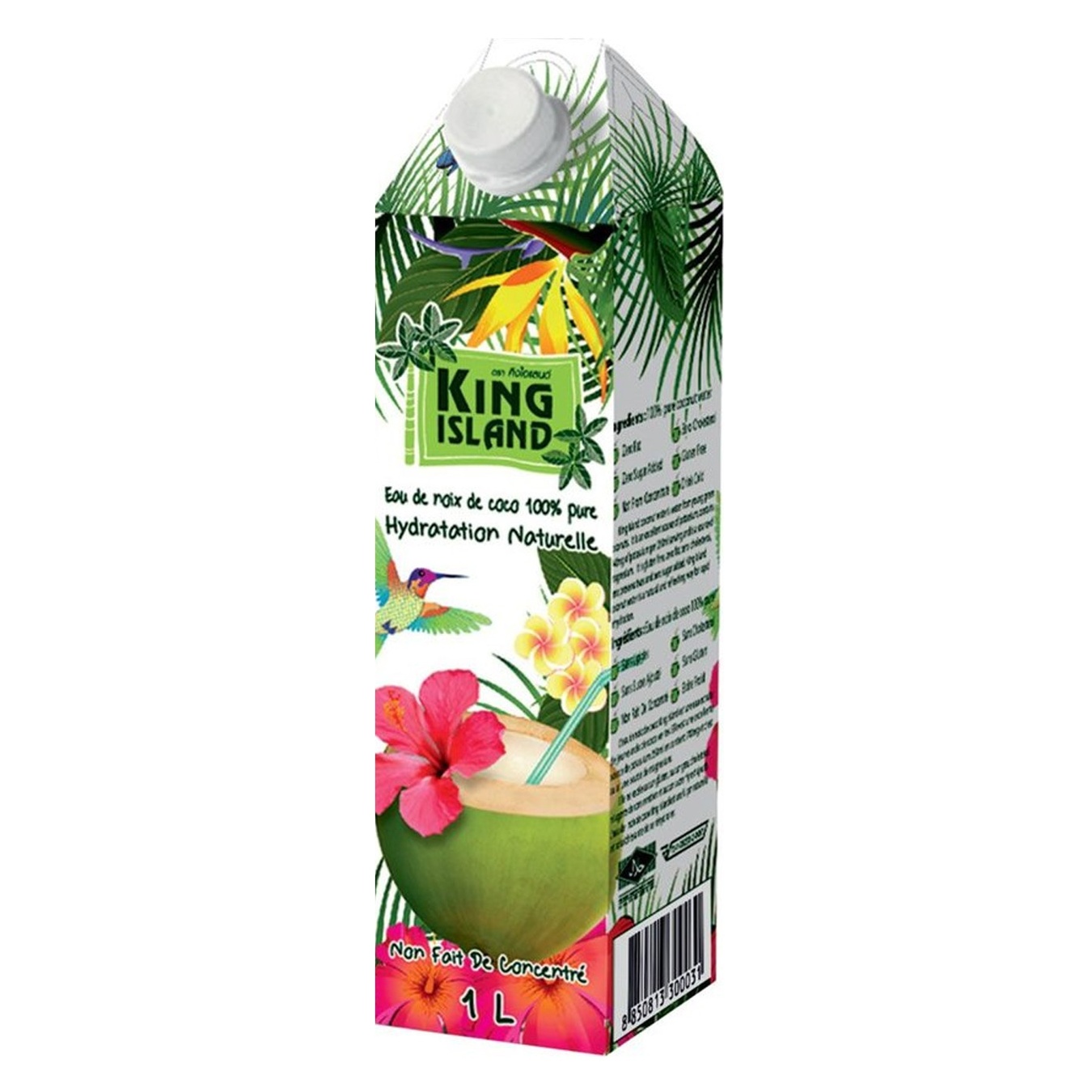 

Напиток негазированный King Island 100% Coconut water 1л