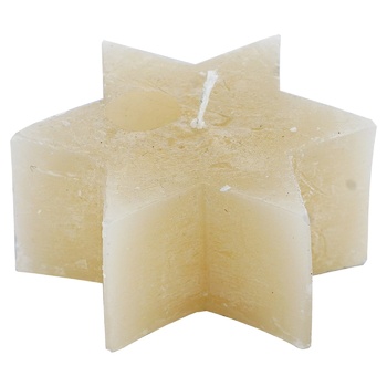 Candy Light Flax Star Candle 9x4cm - buy, prices for NOVUS - photo 1