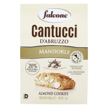 Печиво Falcone Cantucci з ядрами горіха мигдалю 200г - купити, ціни на NOVUS - фото 2