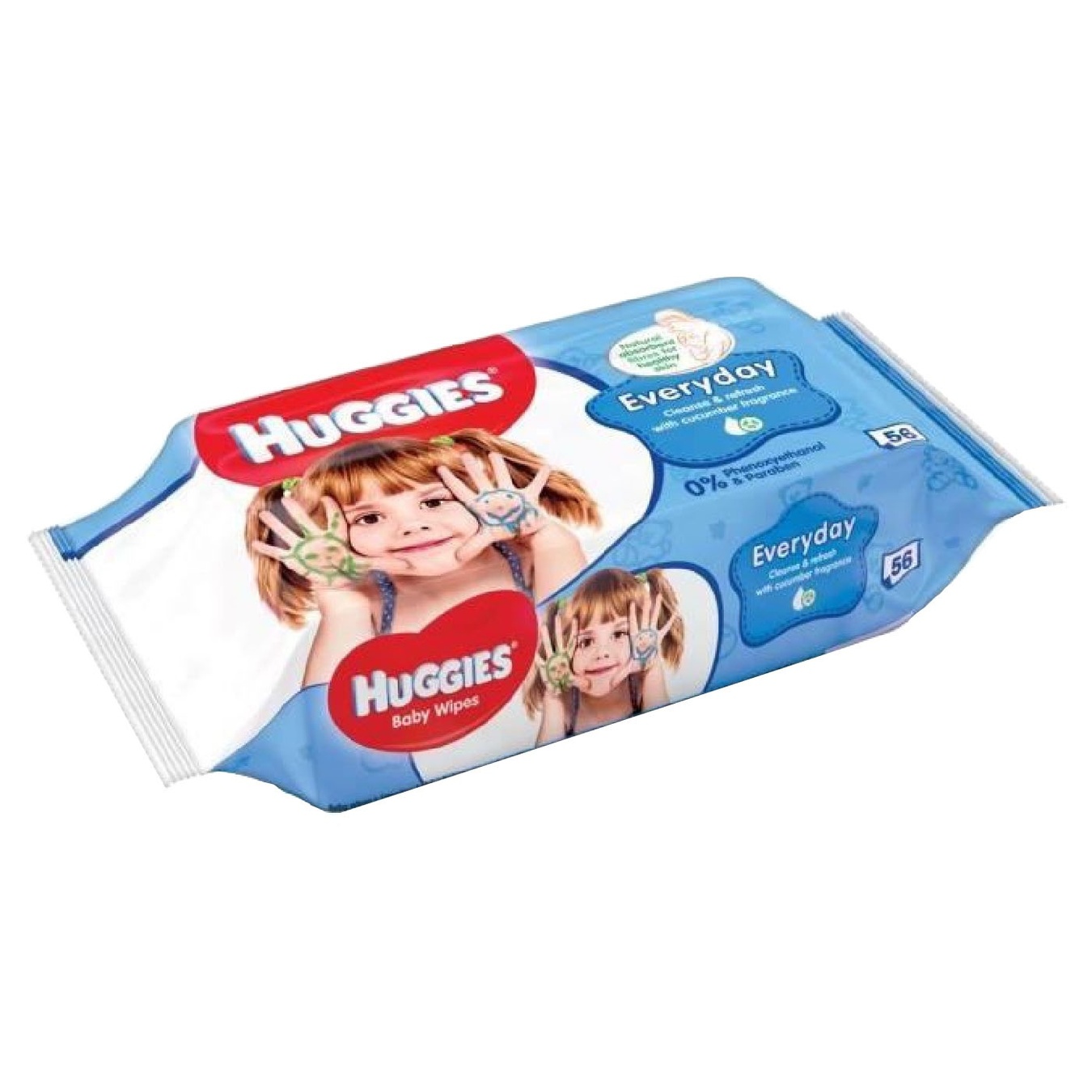 

Салфетки влажные Huggies All Over Clean 56шт