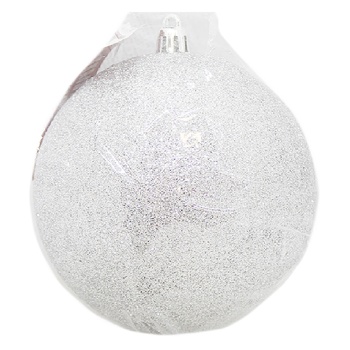 Koopman Silver Color Christmas Ball 10cm - buy, prices for NOVUS - photo 1