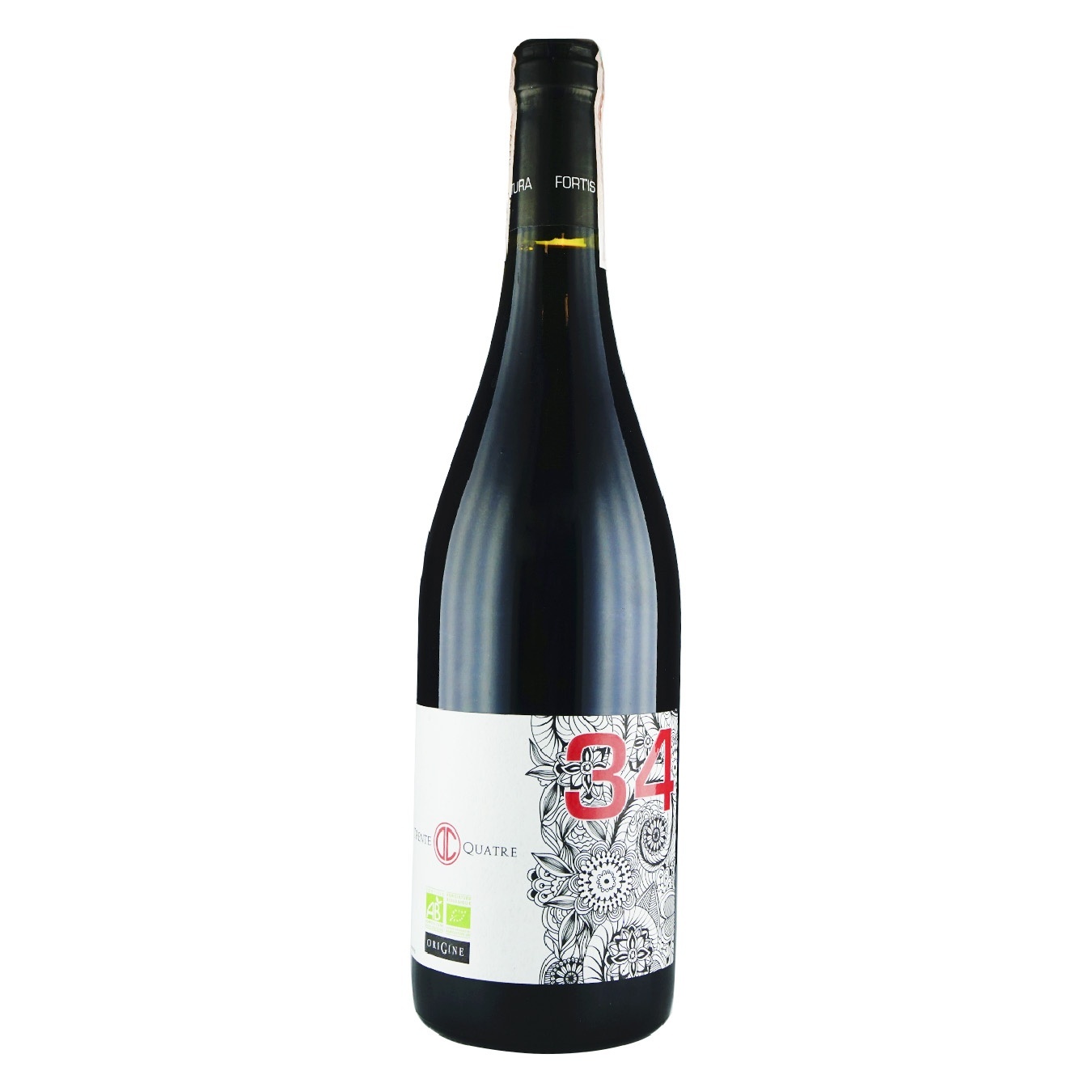 

Вино Trente Quatre-34 Red Languedoc красное сухое 14% 0,75л