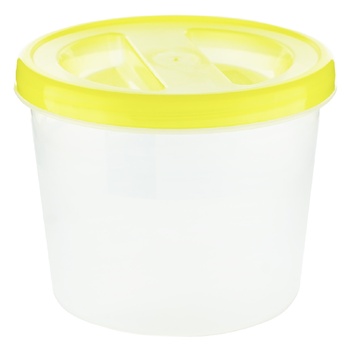 Plasttorg Food container round with lid 1.1l - buy, prices for ULTRAMARKET - photo 1