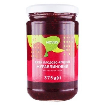 Джем Novus Журавлина 375г