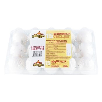 Vid Dobroi Kurky Koshyk Zhyttya Chicken Eggs С0 15pcs - buy, prices for MegaMarket - photo 2