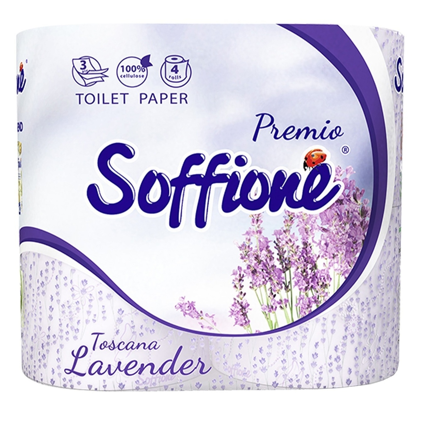 

Туалетная бумага Soffione Toscana Lavender трехслойная 4шт