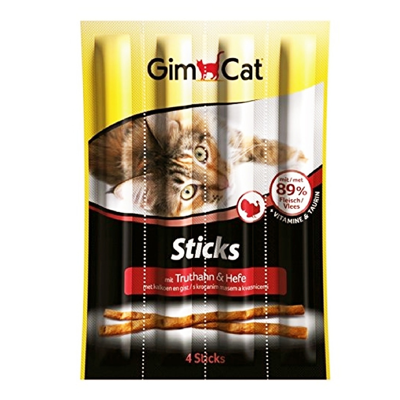 

Палочки мясные для котов Gimborn GimCat индейка и кролик 1шт