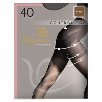 Intuicia Control Top Shade Women's Tights 40den 3s - buy, prices for NOVUS - photo 2