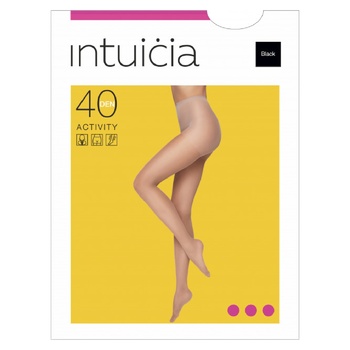 Intuicia Activity Black Women's Tights 40den 2s - buy, prices for Ideal - photo 1