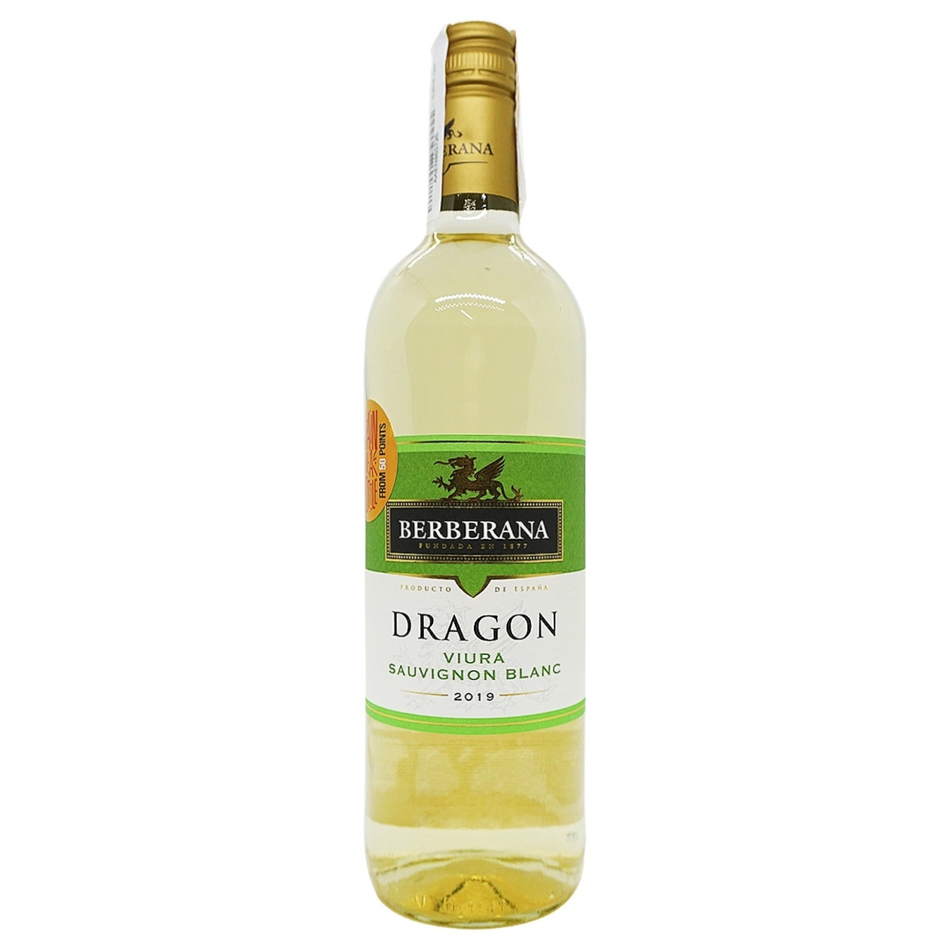 

Вино Berberana Dragon Viura-Sauvignon Blanc белое полусладкое 11% 0,75л
