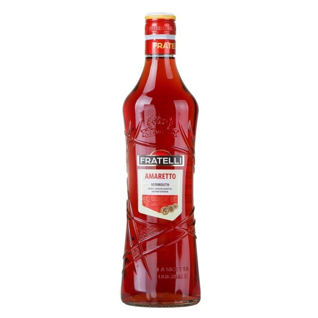 

Вермут Fratelli Amaretto красный сладкий 12,5% 0,5л