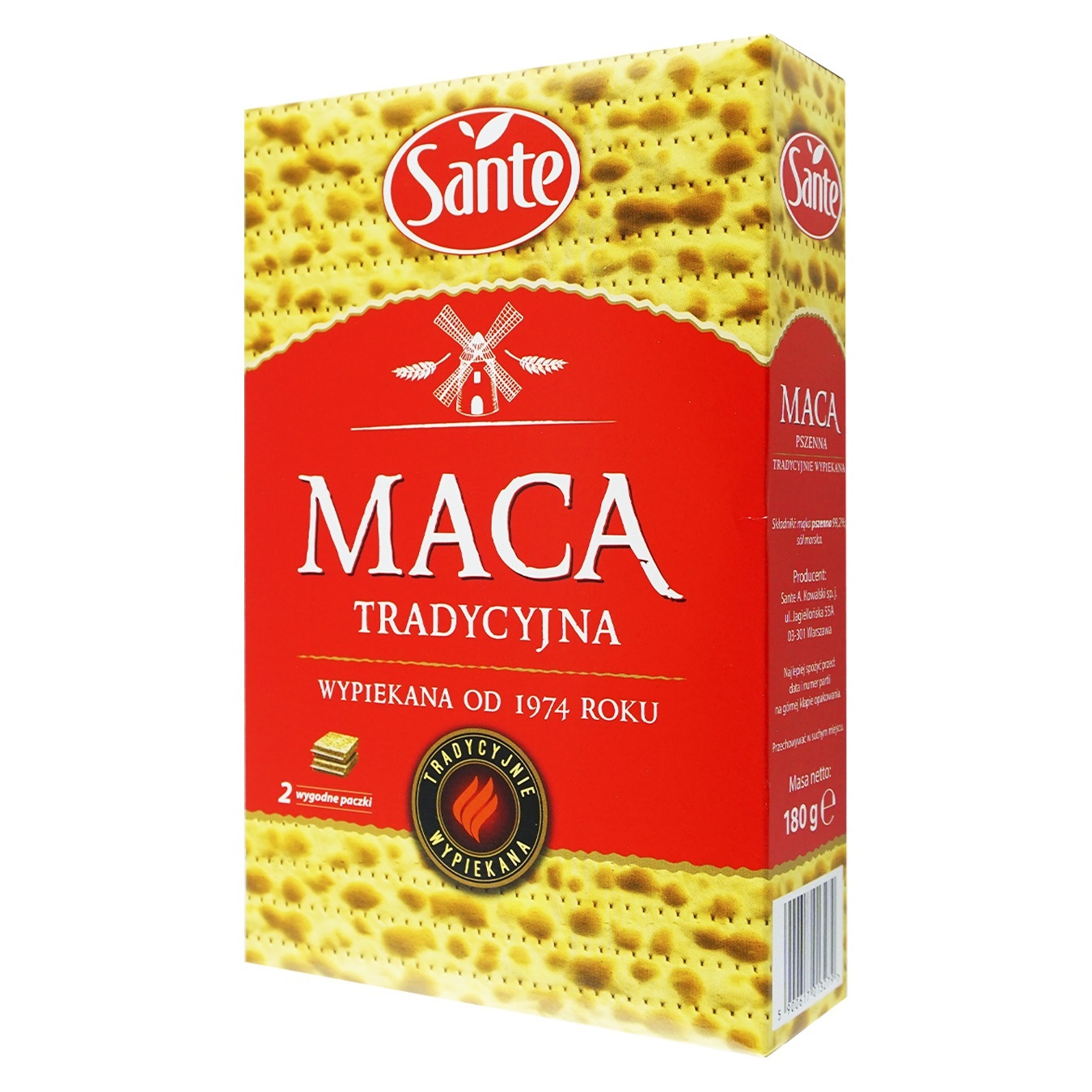 

Маца Sante традиционная 180г