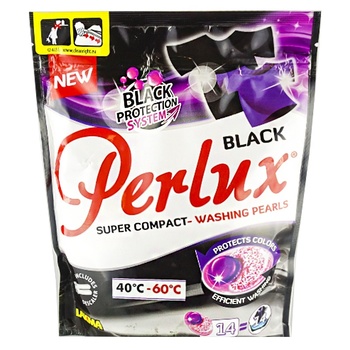 Perlux Super Compact Вlack Hybrid Capsules For Washing Black And Dark Tissue 14pc - buy, prices for - photo 1