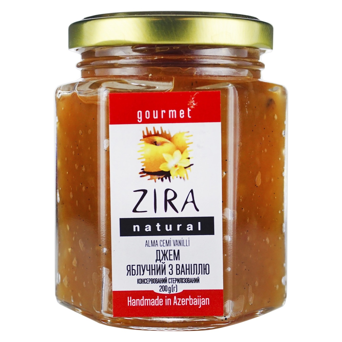 

Джем Zira Natural яблочный с ванилью 200г