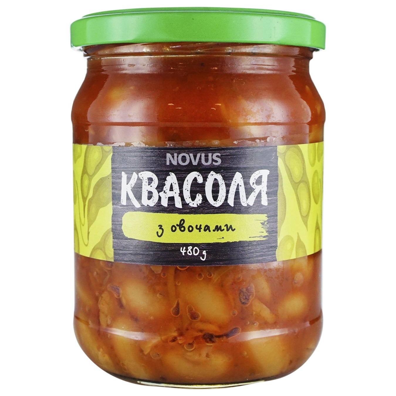 

Фасоль Novus с овощами 460г