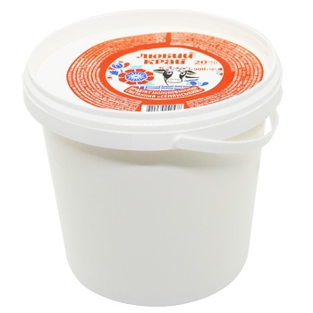 Lyuby Krai Sour Cream Product 20% 900g - buy, prices for METRO - photo 1