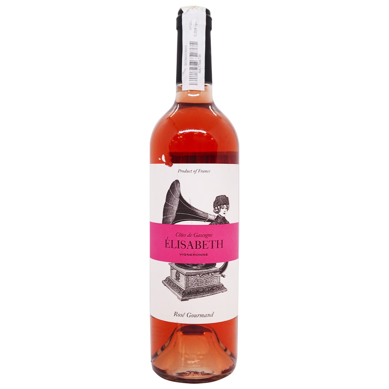 

Вино Elisabeth Rose Gourmand Cotes de Gascogne розовое сухое 11,5% 0,75л