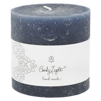 Candy Light Cylinder Midnight Blue Candle 10х10cm - buy, prices for - photo 1