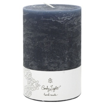 Candy Light Cylinder Midnight Blue Candle 10х15cm - buy, prices for - photo 1