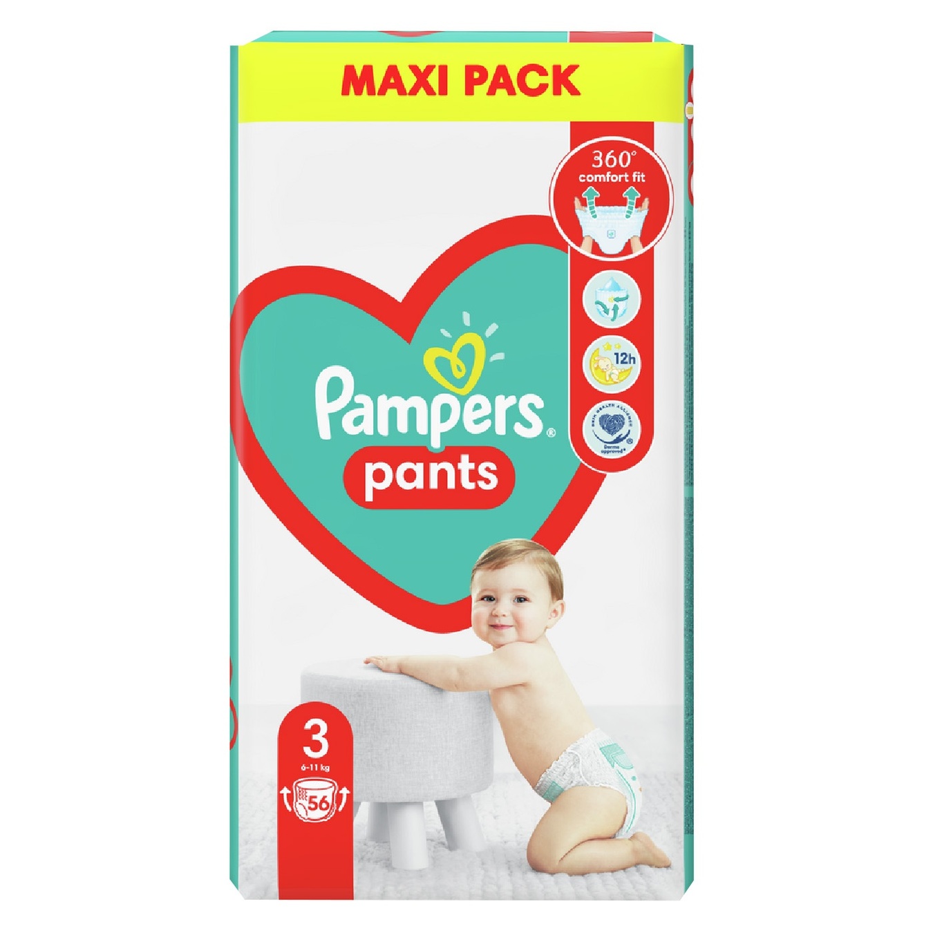 

Подгузники-трусики детские Pampers Pants Midi 3 6-11кг 56шт
