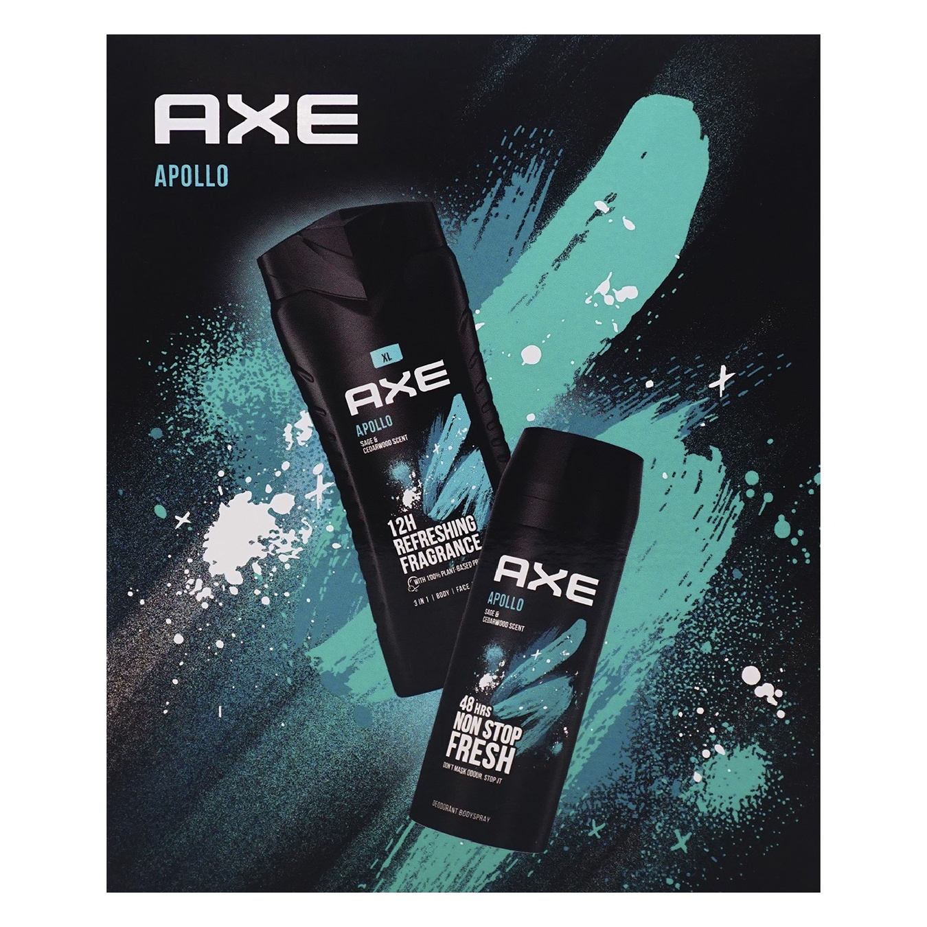 

Подарочный набор Axe Apollo Гель для душа 250мл + Дезодорант аэрозоль 150мл