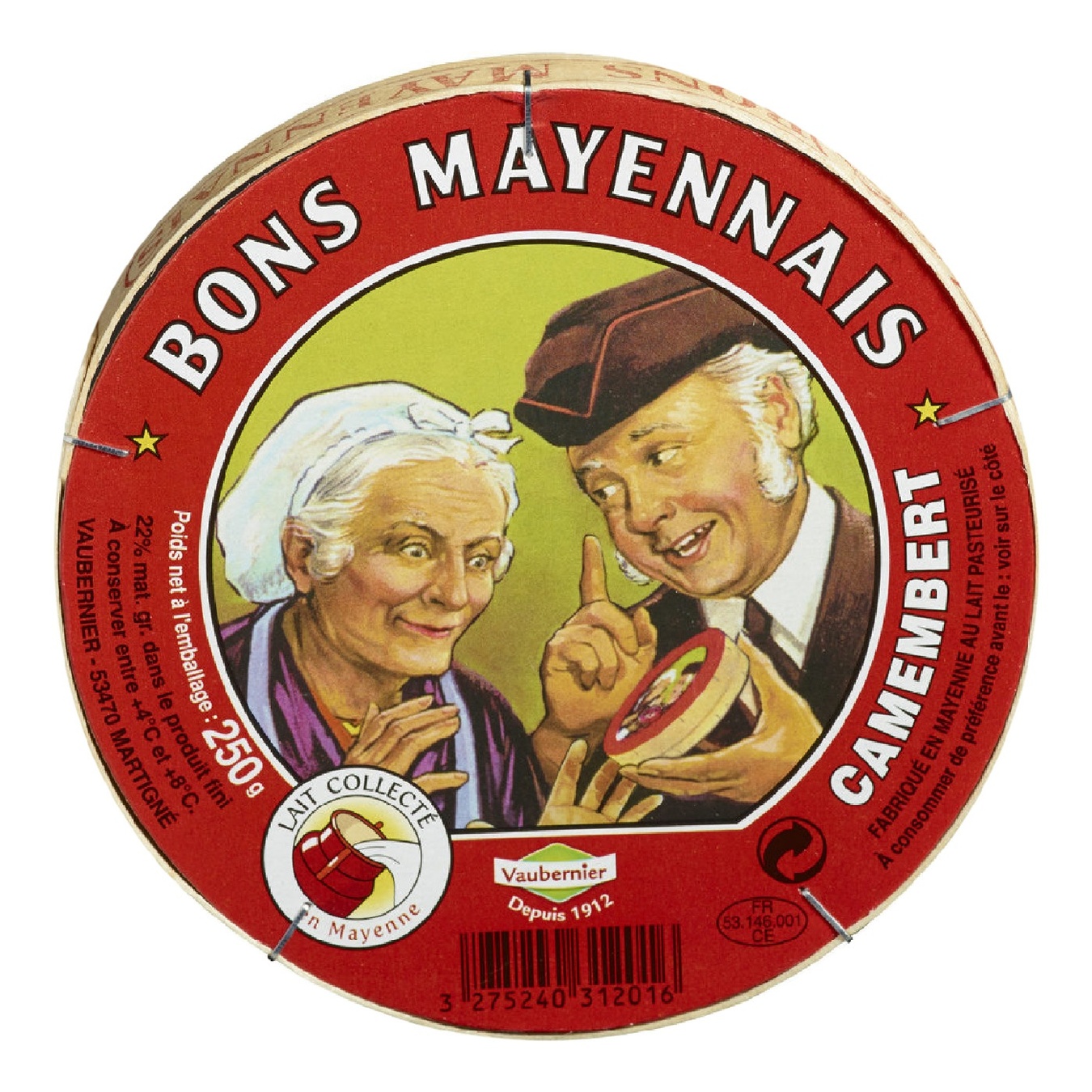 

Сыр Bons Mayennais Камамбер 48% 250г