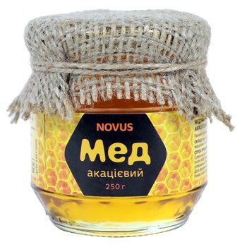 Novus Natural Acacia Honey 250g - buy, prices for NOVUS - photo 1