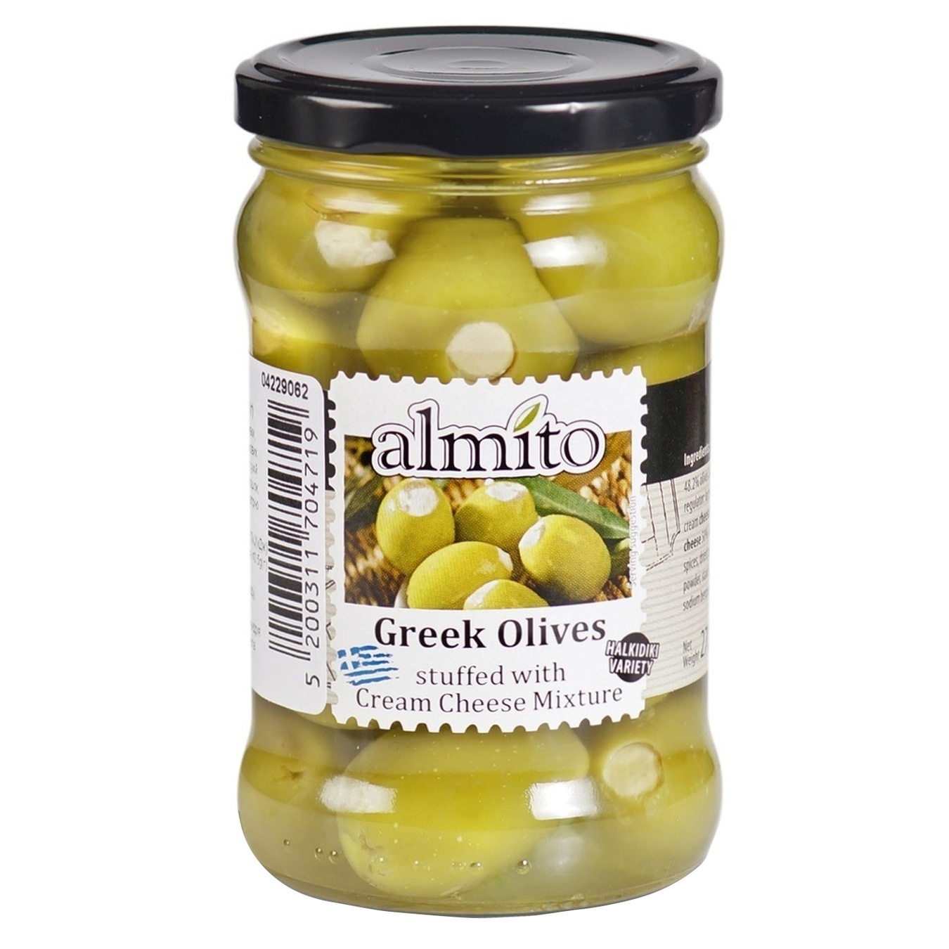 

Оливки Almito с начинкой из сливочного сыра 270г