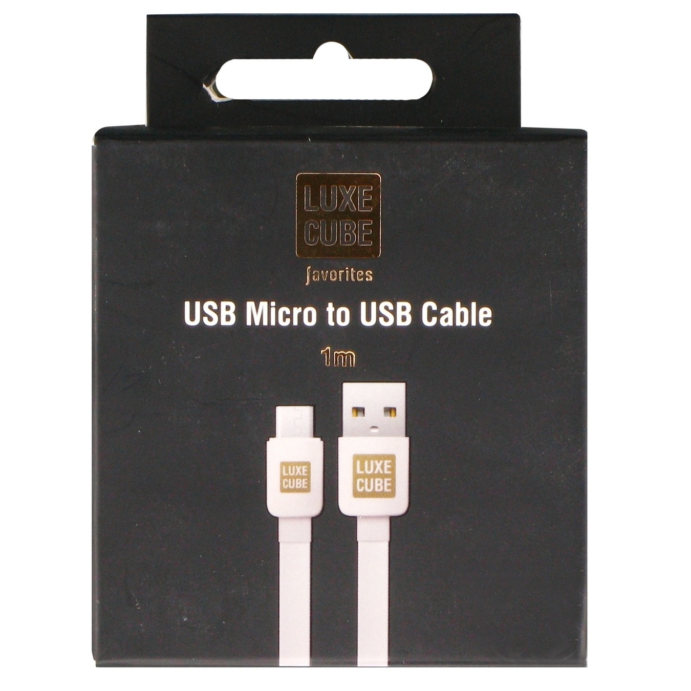 

Кабель Luxe Cube Flat USB-MicroUSB 1м