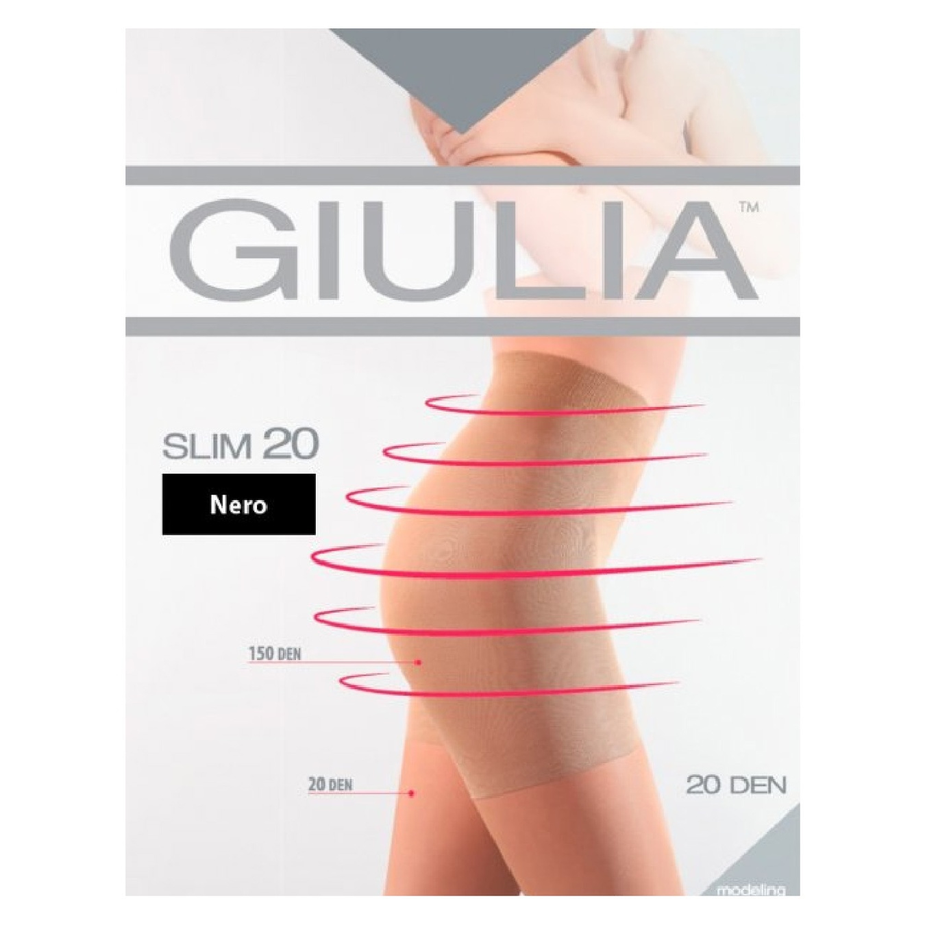 

Колготы Giulia Slim nero женские 20ден 2р