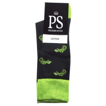 Шкарпетки Premier Socks чоловічі темно-зелені 25р - купити, ціни на NOVUS - фото 1