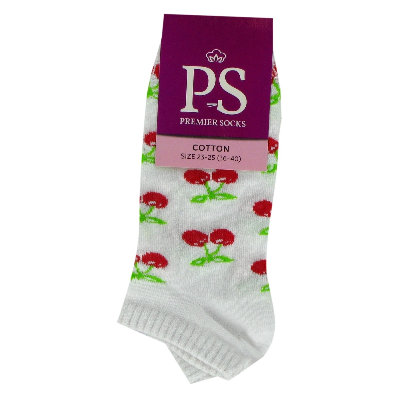 

Носки женские Premier Socks укороченные белый размер 23-25
