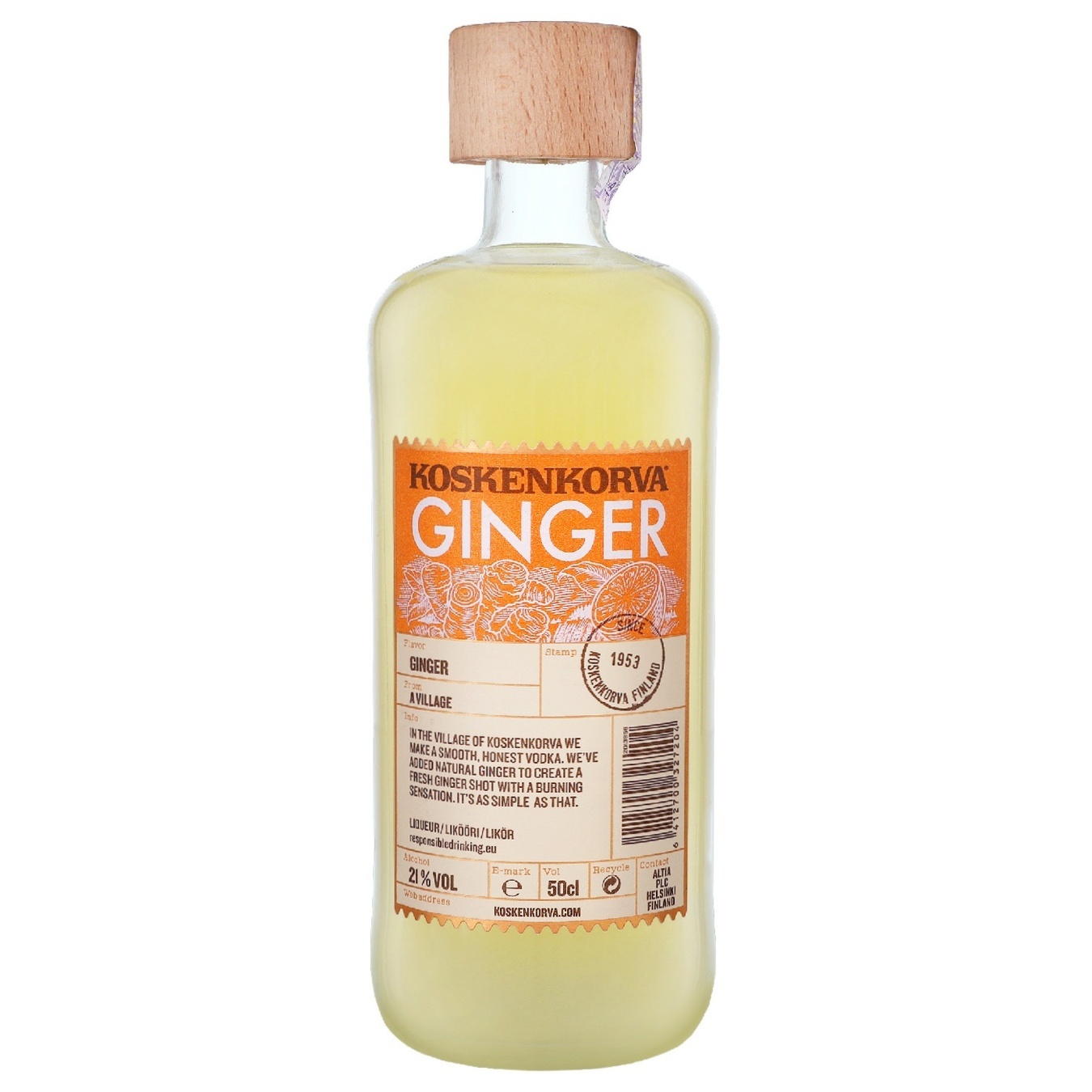 

Ликер Koskenkorva Ginger 21% 0,5л